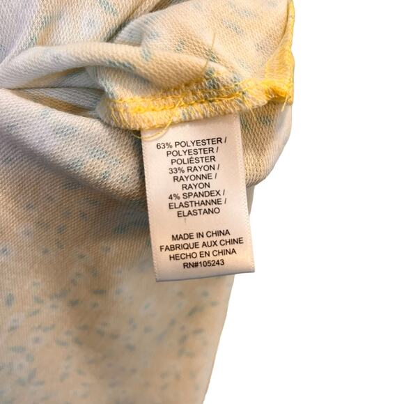 B Collection By Bobeau Yellow Floral Sleeveless Maxi Dress M - Picture 6 of 9